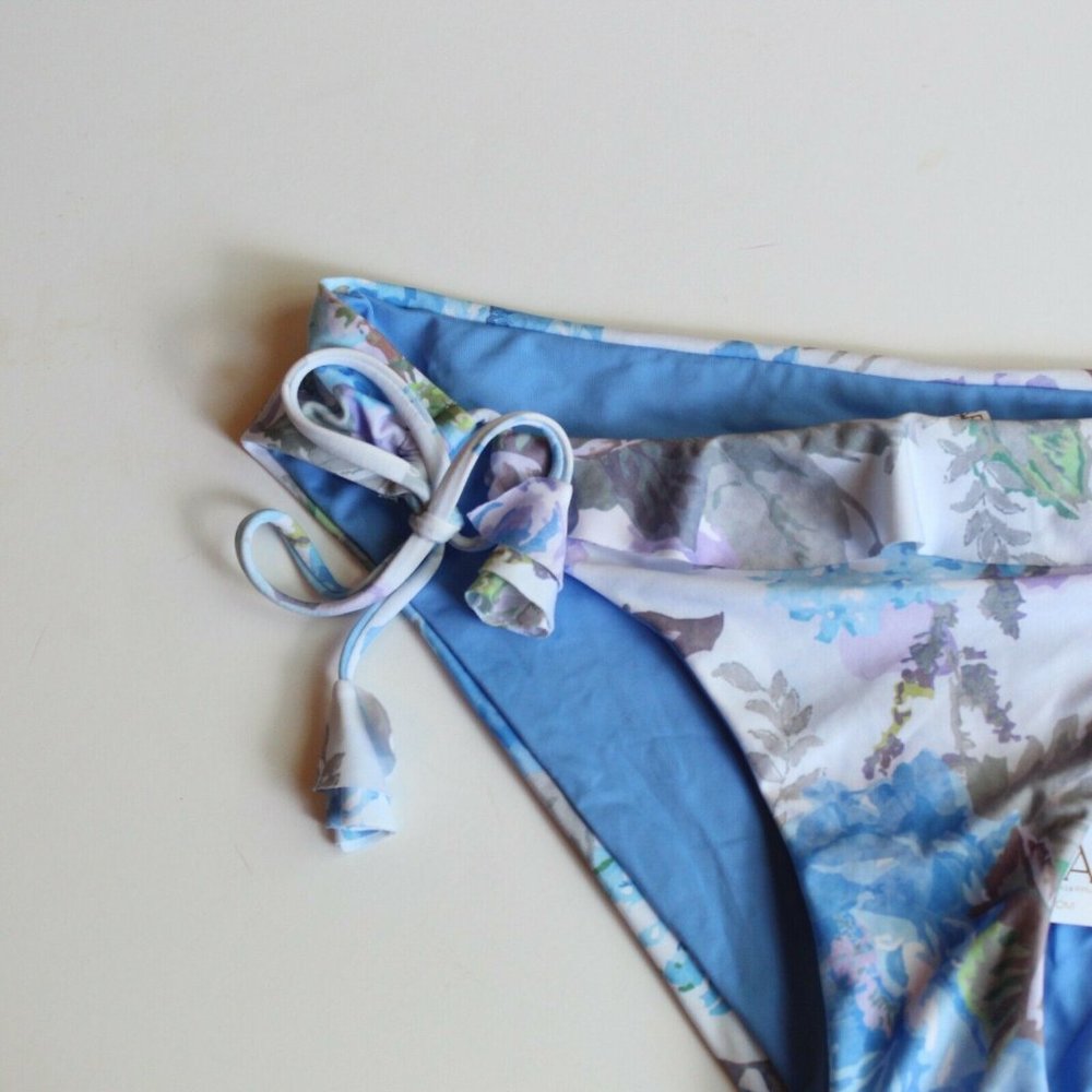 Becca Vintage Floral Tie Side Ruffle Bottom L_2